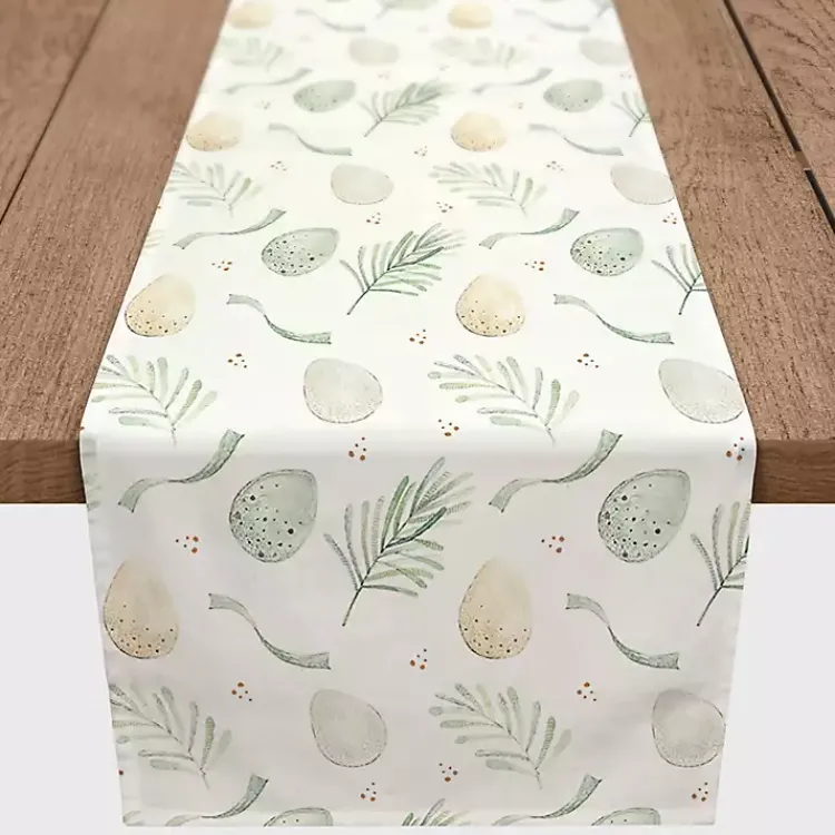 Best Neutral Eggs and Ribbon Table Runner, 90 in. Easter Decorations