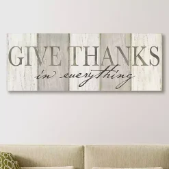 Sale Neutral Give Thanks Canvas Art Print Fall