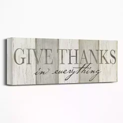 Sale Neutral Give Thanks Canvas Art Print Fall