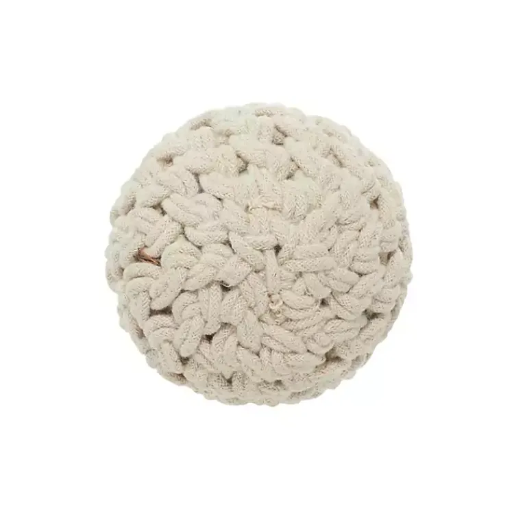 New Neutral Jute Rope Orbs, Set of 4 Bowl Filler