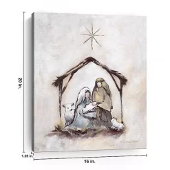 Outlet Neutral Nativity Canvas Art Print Christmas Art & Wall Decor