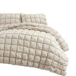 Kirklands Home Comforters|Neutral Puff 3-pc. Full/Queen Comforter Set Tan
