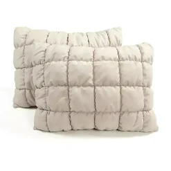 Kirklands Home Comforters|Neutral Puff 3-pc. Full/Queen Comforter Set Tan