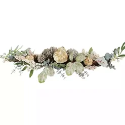 Discount Neutral Pumpkins and Pinecones Swag Fall