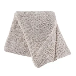 Discount Neutral Soft Knitted Throw Blankets & Throws