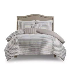 Kirklands Home Comforters|Neutral Striped 5-pc. King Comforter Set