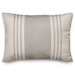 Sale Neutral Stripes Indoor/Outdoor Lumbar Pillow Pillows