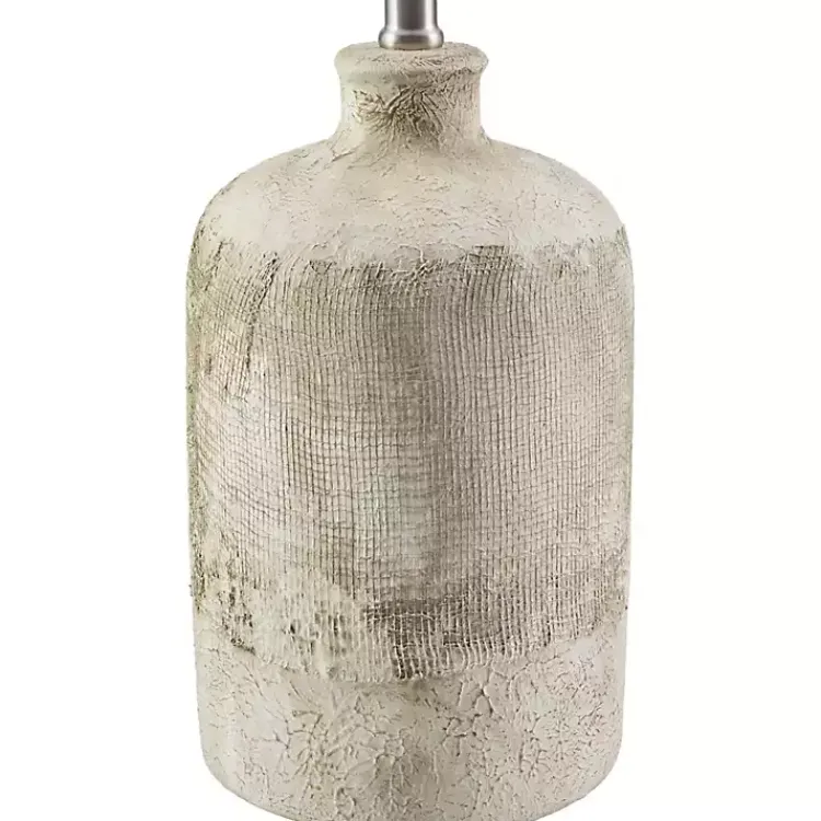 Kirklands Home Table Lamps|Neutral Textured Ceramic Rivera Table Lamp Tan