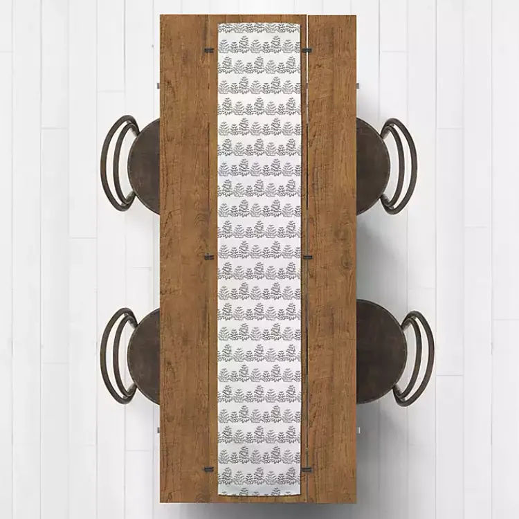 Neutral Tree Patterned Table Runner, 90 in. Christmas Dining & Entertaining