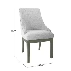 Kirklands Home Dining Chairs|Neutral Upholstered Barrel Dining Chair Multi
