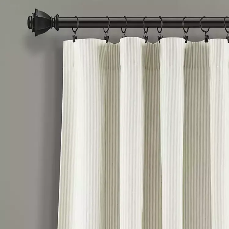 Kirklands Home Curtains & Drapes|Neutral Vintage Stripe Curtain Panel Set, 95 in.