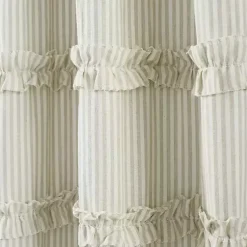Kirklands Home Curtains & Drapes|Neutral Vintage Stripe Curtain Panel Set, 95 in.