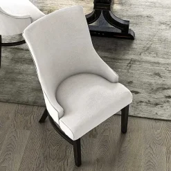 Kirklands Home Dining Chairs|Neutral Wingback Dining Chairs, Set of 2 Ivory