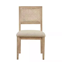 Kirklands Home Dining Chairs|Neutral Woven Back Dining Chairs, Set of 2 Tan