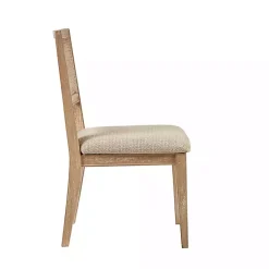 Kirklands Home Dining Chairs|Neutral Woven Back Dining Chairs, Set of 2 Tan