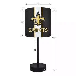 Kirklands Home Table Lamps|New Orleans Saints Charging Table Lamp