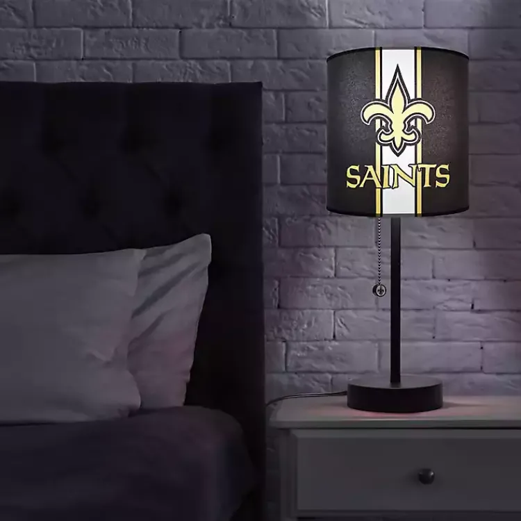 Kirklands Home Table Lamps|New Orleans Saints Charging Table Lamp