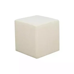 Kirklands Home Benches & Ottomans|Newton Boucle Square Ottoman Ivory