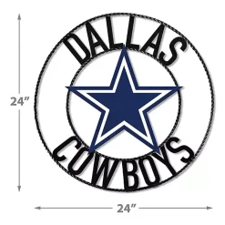 Kirklands Home Wall Plaques|NFL Dallas Cowboys Wrought Iron Wall Plaque