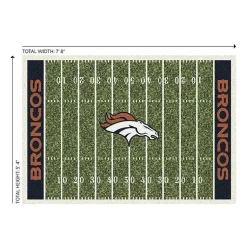 Kirklands Home Area Rugs|NFL Denver Broncos Home Field Area Rug, 6x8