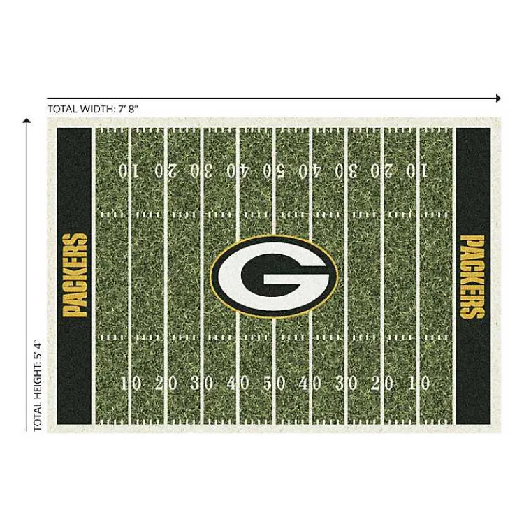 Kirklands Home Area Rugs|NFL Green Bay Packers Home Field Area Rug, 6x8