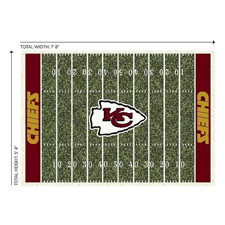 Kirklands Home Area Rugs|NFL Kansas City Chiefs Home Field Area Rug, 6x8