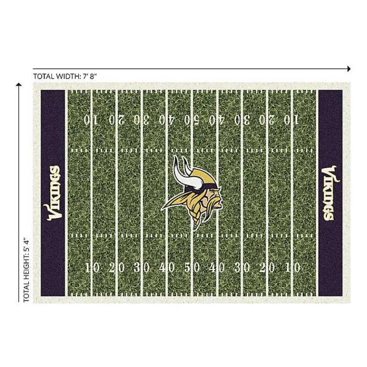 Kirklands Home Area Rugs|NFL Minnesota Vikings Home Field Area Rug, 6x8