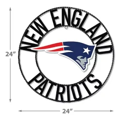 Kirklands Home Wall Plaques|NFL New England Patriots Wrought Iron Wall Plaque