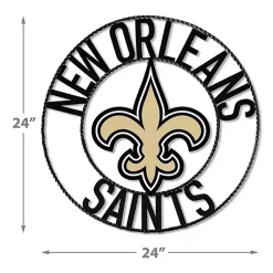 Kirklands Home Wall Plaques|NFL New Orleans Saints Wrought Iron Wall Plaque