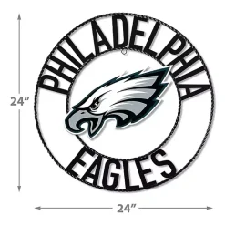 Kirklands Home Wall Plaques|NFL Philadelphia Eagles Wrought Iron Wall Plaque