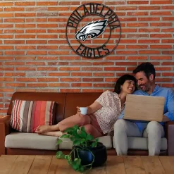 Kirklands Home Wall Plaques|NFL Philadelphia Eagles Wrought Iron Wall Plaque