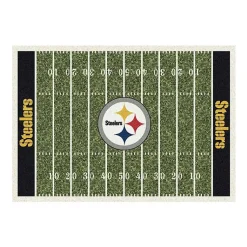 Kirklands Home Area Rugs|NFL Pittsburgh Steelers Home Field Area Rug, 6x8