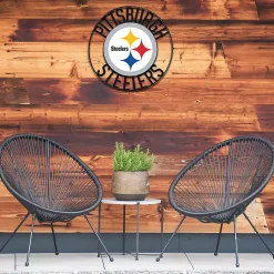 Kirklands Home Wall Plaques|NFL Pittsburgh Steelers Wrought Iron Wall Plaque