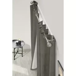 Kirklands Home Curtain Rods & Hardware|Nickel Blackout Extendable Curtain Rod, 72 in.