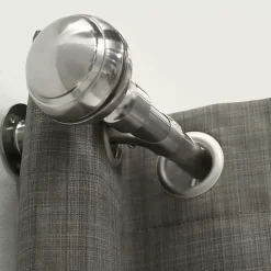 Kirklands Home Curtain Rods & Hardware|Nickel Blackout Extendable Curtain Rod, 72 in.