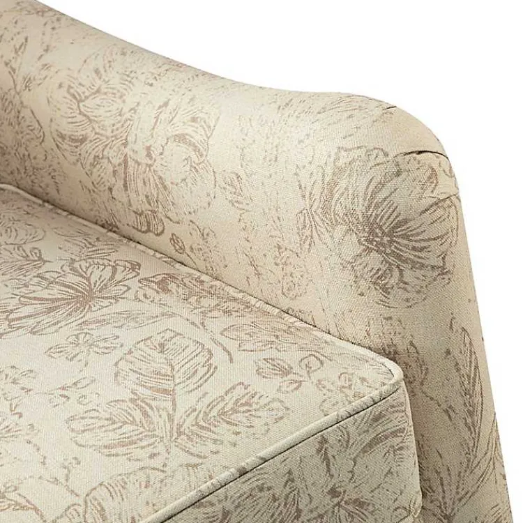 Kirklands Home Accent Chairs|Nicola Beige Linen Upholstered Armchair Tan