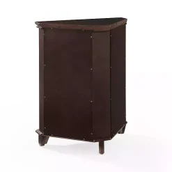 Kirklands Home Bathroom Furniture|Nikki Dark Wooden Corner Cabinet Brown