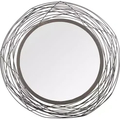 Kirklands Home Decorative Mirrors|Nixie Black Wire Wall Mirror