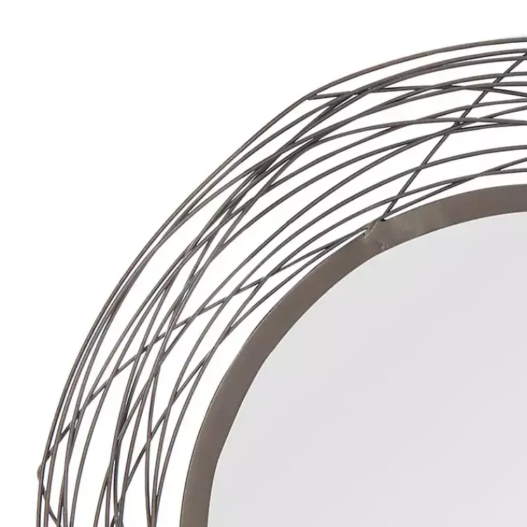 Kirklands Home Decorative Mirrors|Nixie Black Wire Wall Mirror