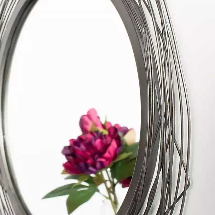 Kirklands Home Decorative Mirrors|Nixie Black Wire Wall Mirror