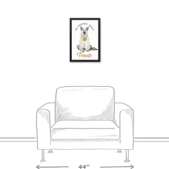 No Tricks, Only Treats Framed Canvas Art Print Halloween