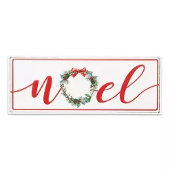 Clearance Noel Christmas Wreath Metal Wall Sign Christmas Art & Wall Decor