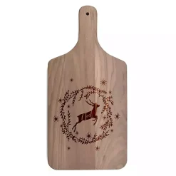 Hot Noel Reindeer Wreath Cutting Board Christmas Dining & Entertaining