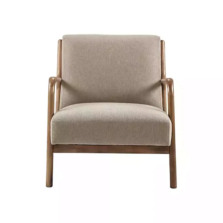 Kirklands Home Accent Chairs|Nolan Sand Mid-Century Accent Chair Tan