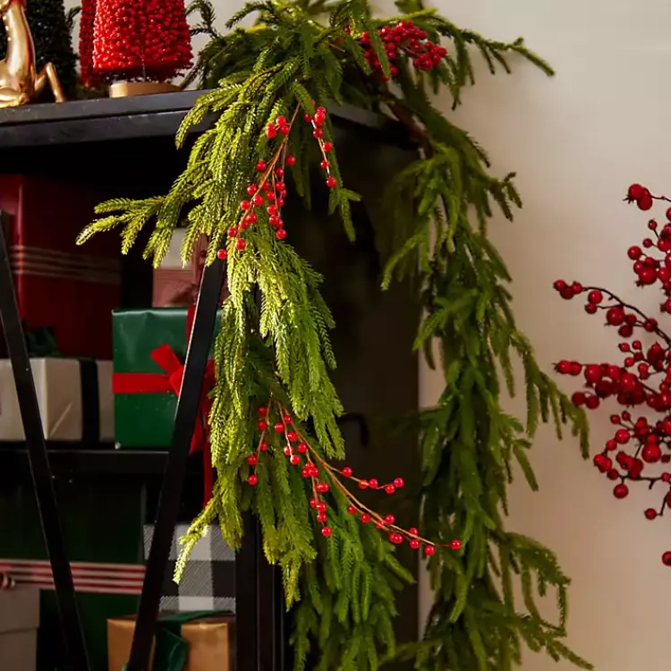 Norfolk Pine Garland, 5 ft. Christmas Arrangements & Garland