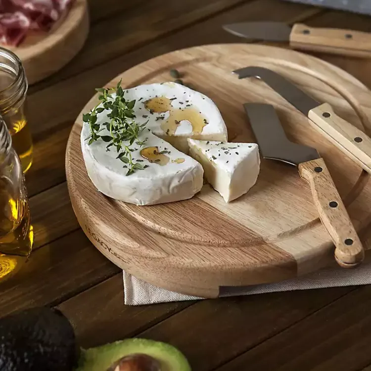 Kirklands Home Serving & Entertaining|North Carolina Tar Heels Cheese Board and Tool Set Tan