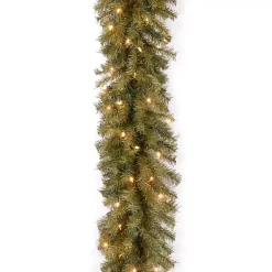 Clearance Norwood Fir Garland with Clear Lights Christmas Arrangements & Garland