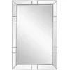 Kirklands Home Decorative Mirrors|Notched Bevel Rectangle Wall Mirror