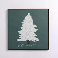 Sale O Christmas Tree Stucco Framed Canvas Print Christmas Art & Wall Decor