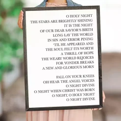 Sale O Holy Night Framed Wood Wall Plaque Christmas Art & Wall Decor